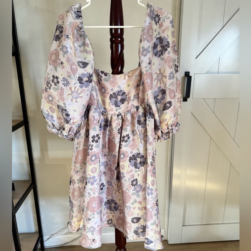 Storia Dress in Pink and Purple Floral
